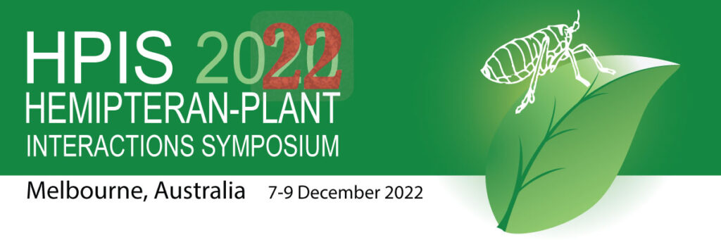 Logo: HPIS 2022, International Hemipteran-Plant Interactions Symposium, 07-09 December 2022, Melbourne, Australia