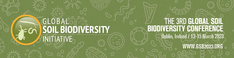 Logo GSB 2023: The 3rd Global Soil Biodiversity Conference, 13.-15.03.2023, Dublin, Ireland