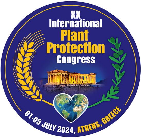 Logo: XX International Plant Protection Congress - Healthy Plants Support Human Welfare, 01.-05.07.2024, Athens, Greece